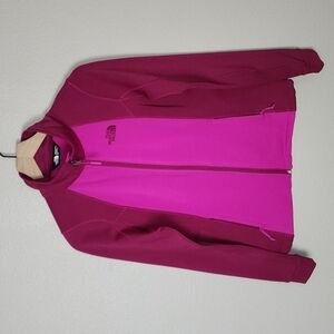 The North Face Womens Pink Two Tone Full Zip Jacket